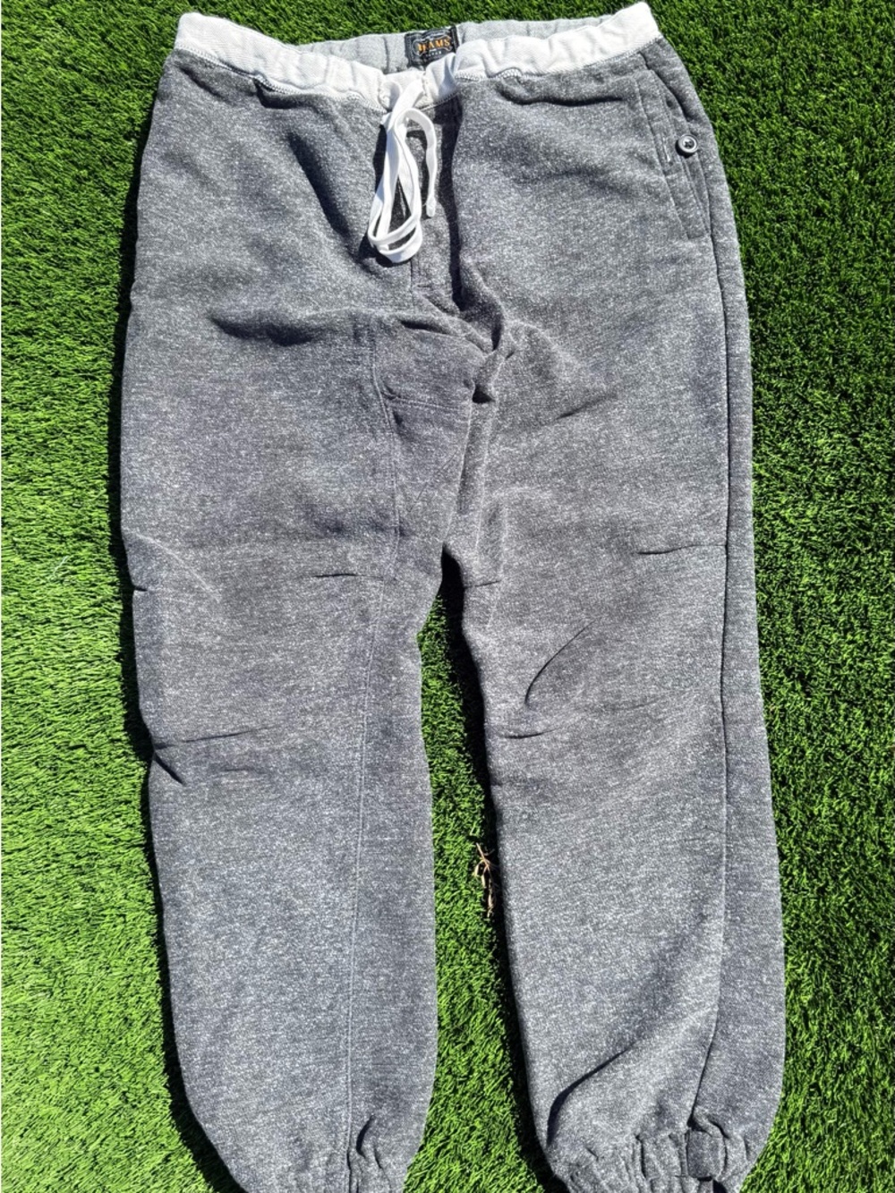 Beams Japan Heather Gray Drawstring pants